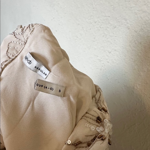 HOUSE OF CB 'Seren' Vanilla Embroidered Hand Beaded Floral Maxi Dress NWOT sz S - Picture 4 of 14